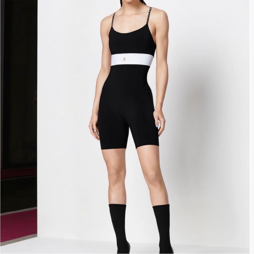 Koral Reeva Blackout Black and White Activewear onesie